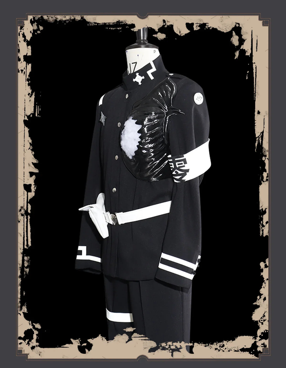 Sumino Takumi Cospaly The Hundred Line -Last Defense Academy- Costume Halloween jacket chest armor pants waist bag prop uniform
