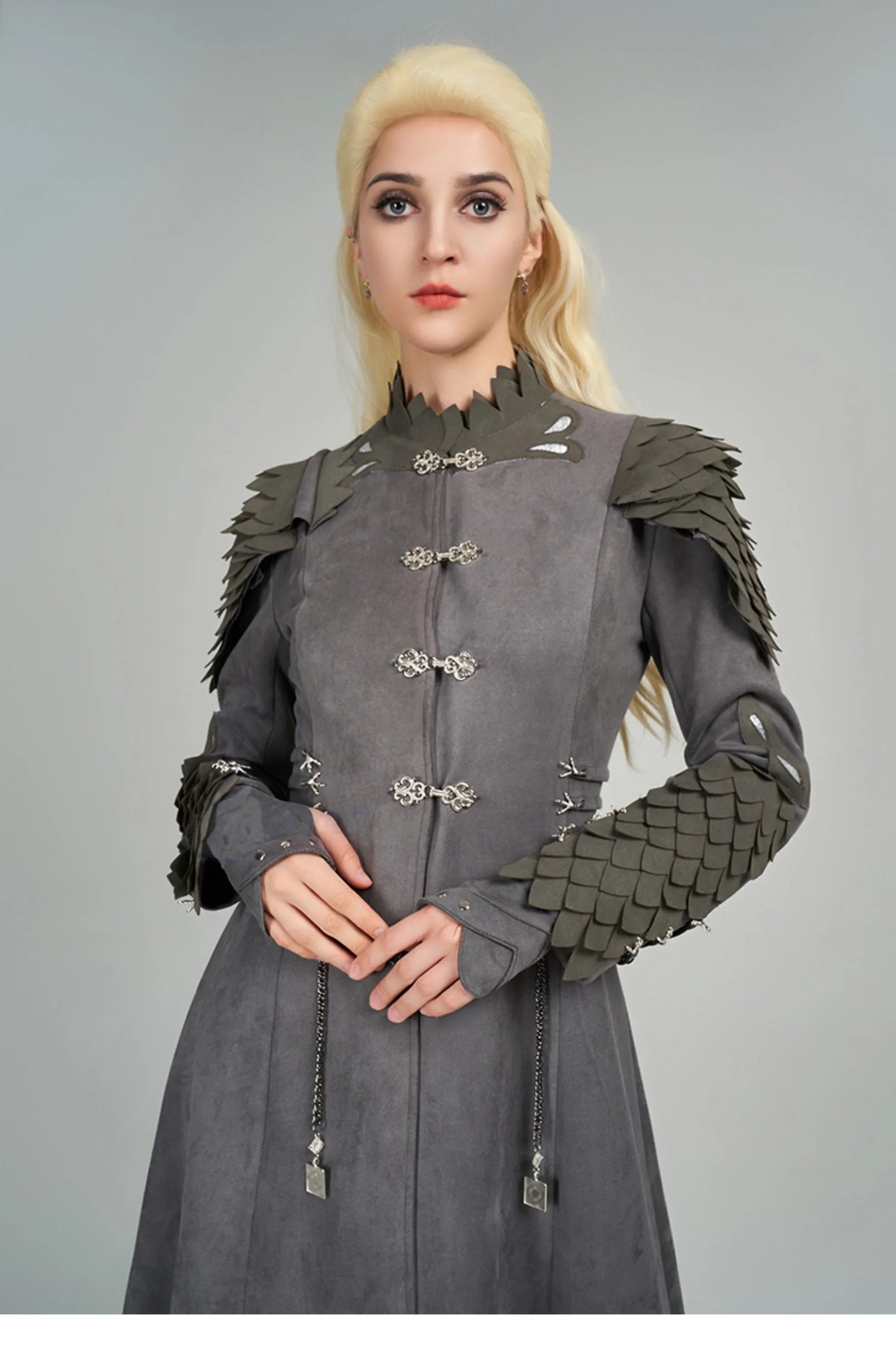 Shusheng-R Rhaenyra Targaryen Cosplay Fantasy Women Costume Houses Cos Dragon Rhaenyra Fantasia Halloween Fashion Dress Uniform Prop Set