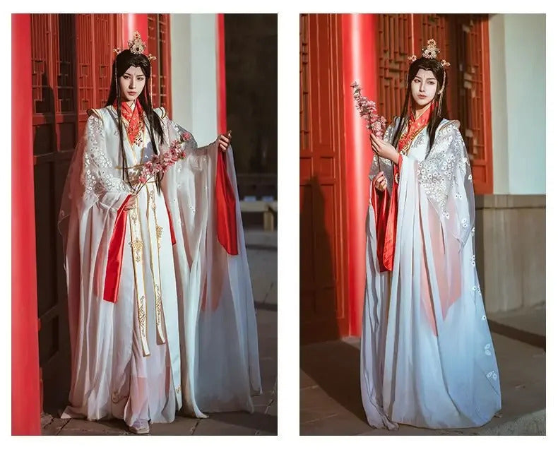 Shusheng-R Novel Heaven Official's Blessing Xie Lian Cosplay peacock Costume Halloween Carnival Chinese Style Fashion Hanfu Dress Man Set