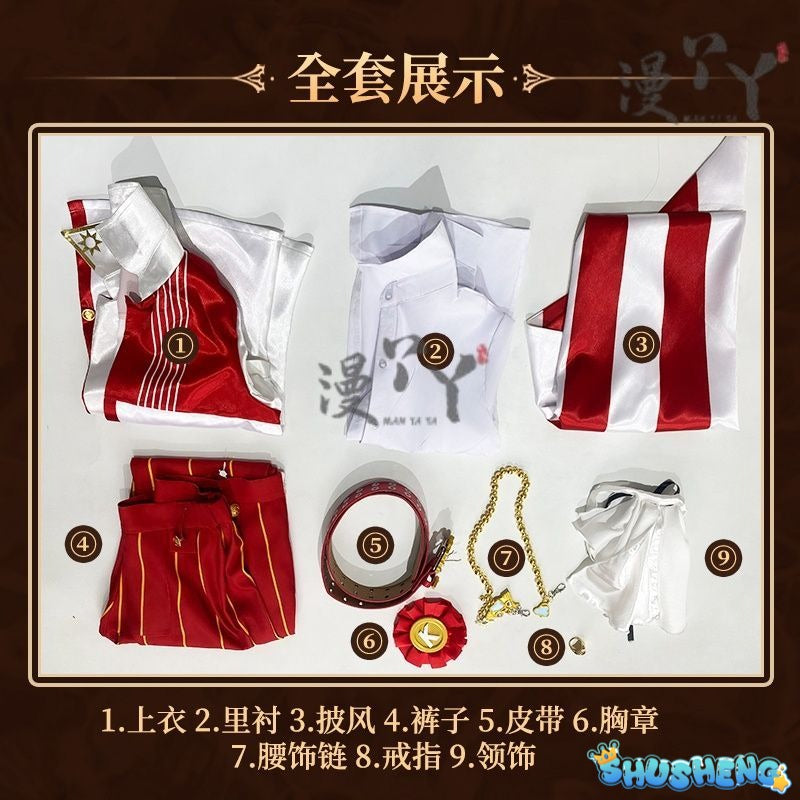 Game Identity V Knights Richard Sterling Cosplay Costume Fancy Anime Clothing Party Suit Halloween Carnival Uniforms Handsome
