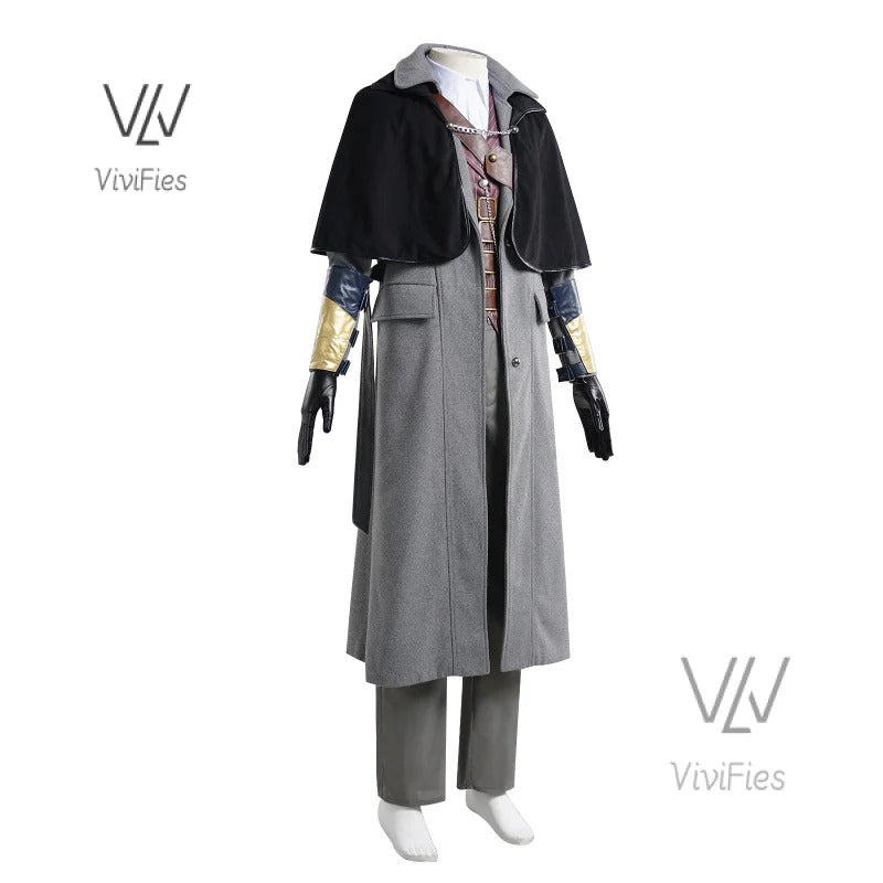 Game Bloodborne Gehrman Cosplay Costume Halloween outfits Women Men New Suit Uniform Accessories and props set in stock