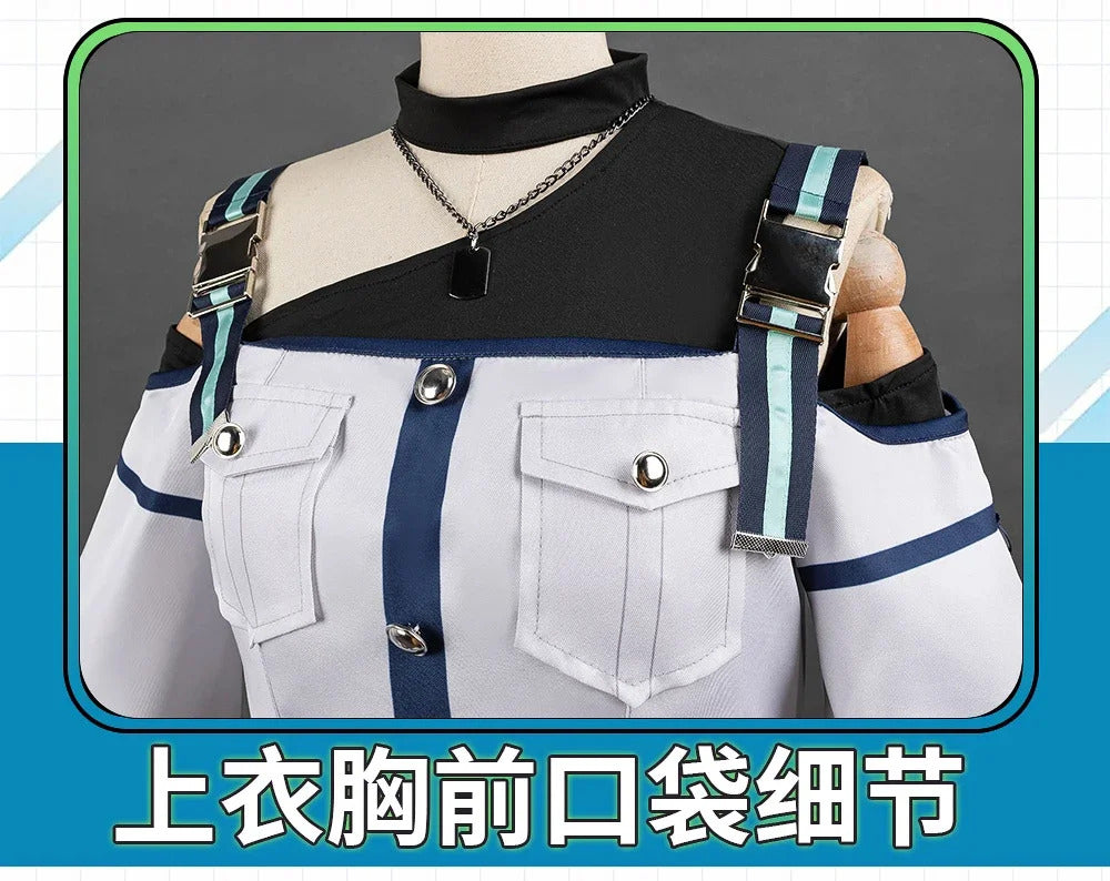 Shusheng-R BanG Dream! It's MyGO!!!!! Raana Kaname Cosplay Costume Girl Halloween Party Sweet Uniform Hat Skirt Socks Belt Accessories Set