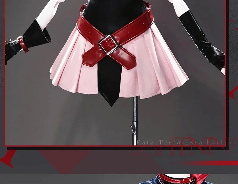 Fate Testarossa Harlaown Magical Girl Lyrical Nanoha Fate Cosplay Lightning 01 Costume Halloween women dress props wig new set