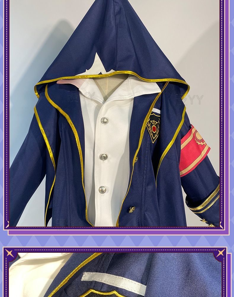 Game Identity V Mercenary Naib Subedar Cosplay Costume Fancy Blue Party Suit Halloween Carnival Uniforms Custom Made
