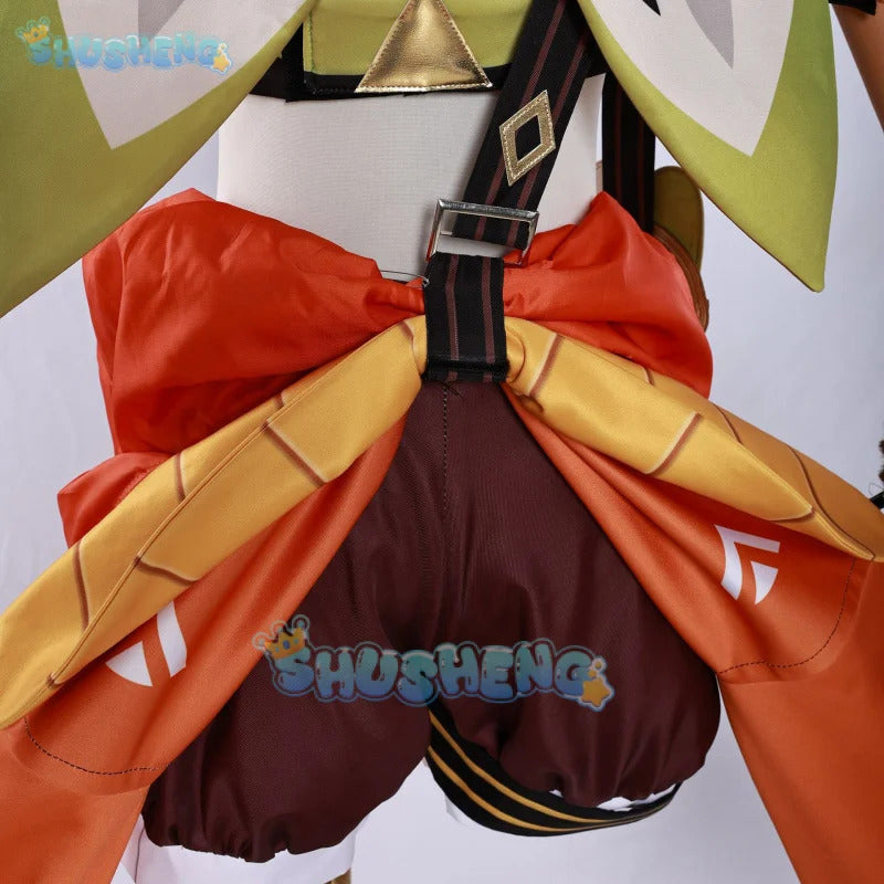 Kachina Cosplay Game Genshin Impact Costume Gorgeous Elegant Combat Uniforms Halloween Party Role Play Clothing