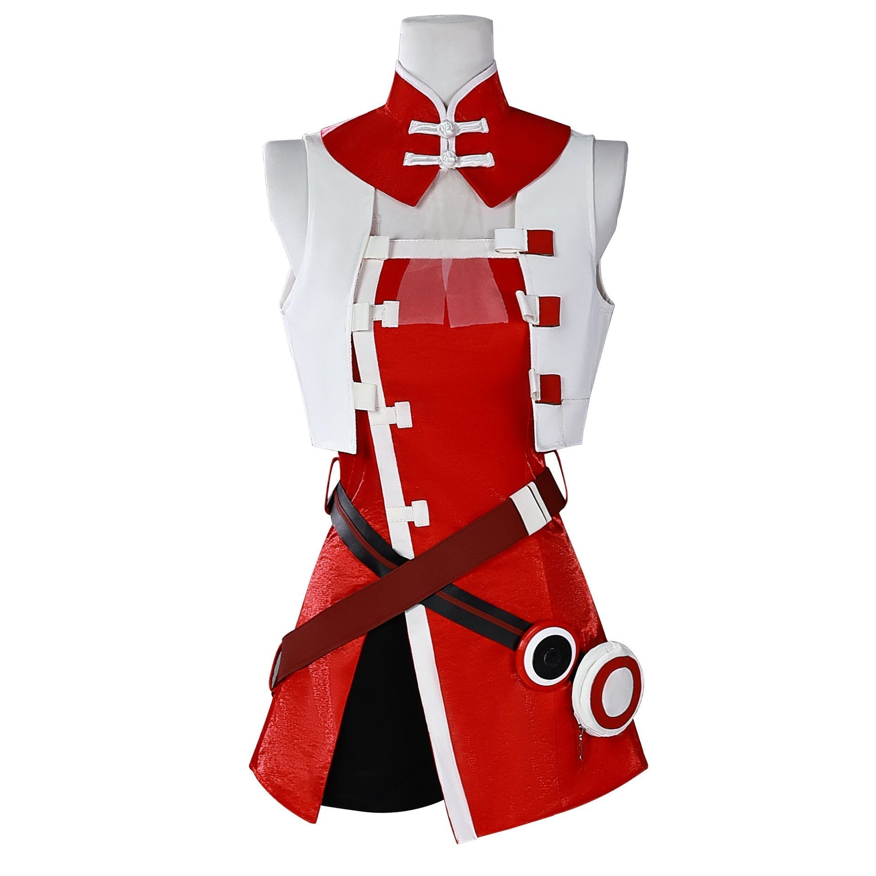Yuezheng Ling V3 Cosplay Costume For Halloween Christmas Festival Vsinger Girl Singer Yuezheng Ling Role Play Red Dress