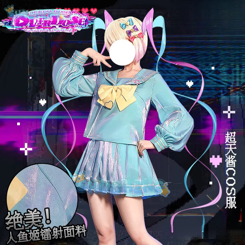 NEEDY GIRL OVERDOSE Rain Cosplay Costume Uniform Halloween Carnival Party Christmas Play Role Clothes Clothing for Women