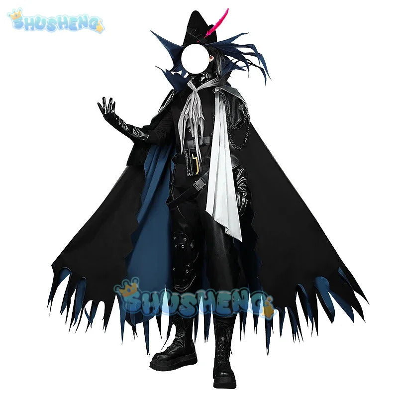 Shusheng Arknights Ulpianus Cape Hat Cosplay Costume Cos Game Anime Party Uniform Hallowen Play Role Clothes Clothing