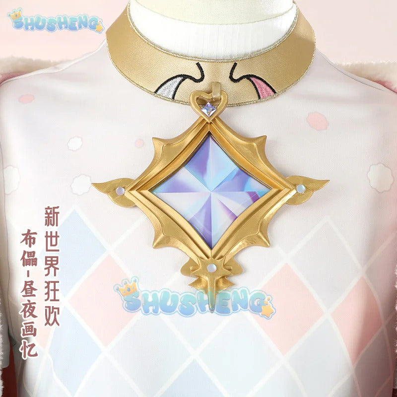 Game Nu:Carnival Blade Cosplay Costume Uniform Halloween Carnival Party Christmas Play Role Pink Coat Pants Hat Full Set for Men