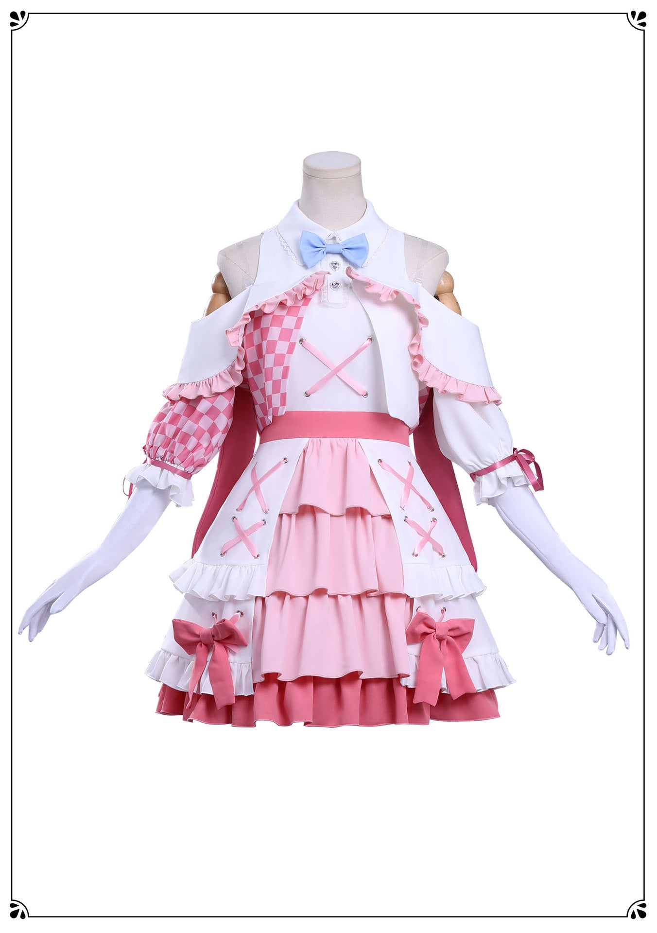 Anime Girls Band Cry Hina Tomo 486 Cosplay Costume JK Dress Skirt Headwear Woman Sexy Carnival Halloween Suit