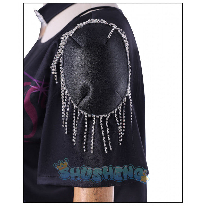 K-POP cosplay costume Cos Hunters Superstar Lumi Mira Zoe Cosplay Costume Anime KPop Demon Full Set Girl Group Suit Women Halloween Party Roleplay