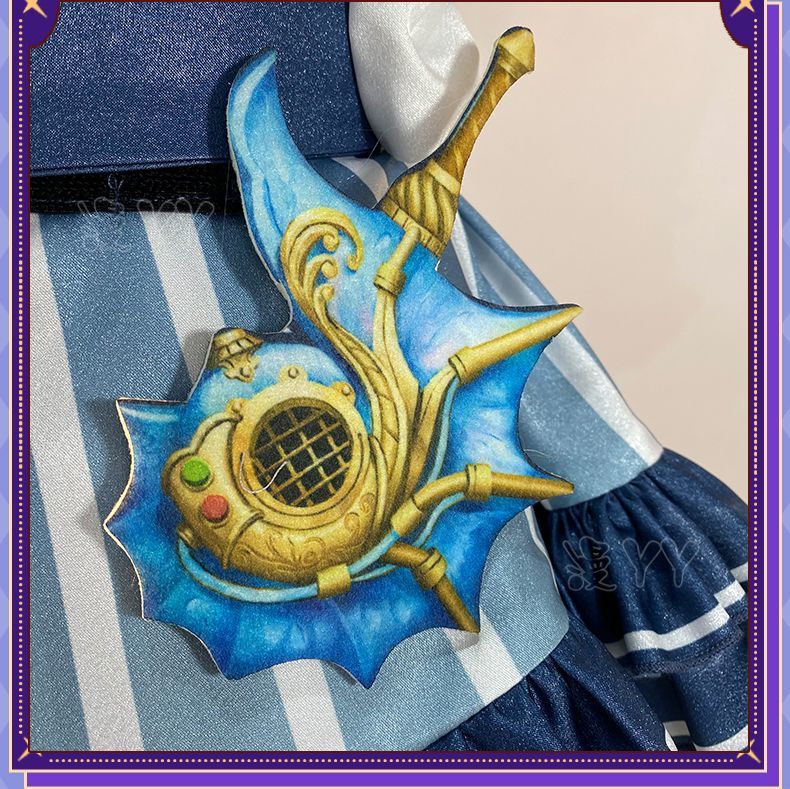 Game Identity V Tracy Reznik Mechanic Re-Swim Cosplay Costume Blue Stripe Swimsuit Glasses Hat Woman Sexy Lovely Carnival Lolita