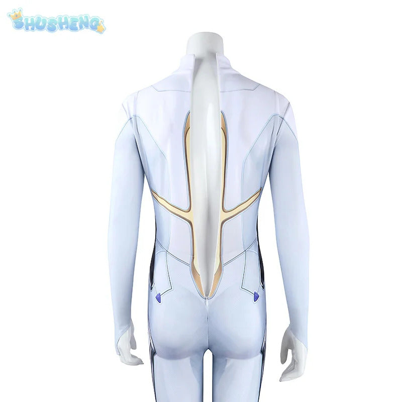 Shusheng-R Superhero Dagger Tandy Bowen Cosplay Rivals Costume Halloween Women's Fantasia jumpsuit outerwear shoes set fashionable uniform