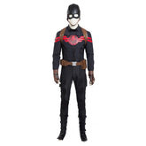 Movie Superhero Steven Rogers Captain Cosplay Hydra Costume Mask Shawl Gloves Pants Waist Bag Shoe Cover Halloween Men Uniform