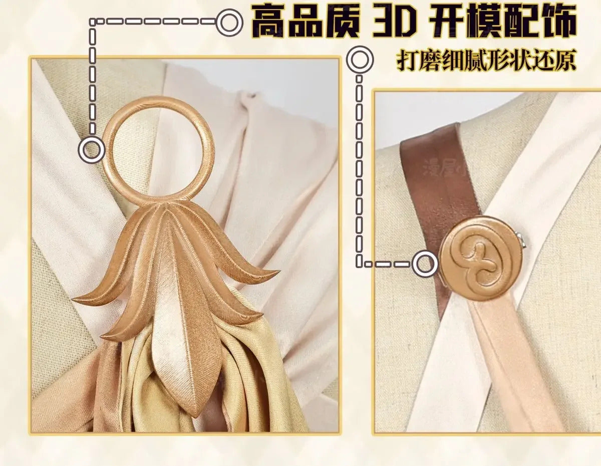 Honkai Star Rail Aglaea Cosplay Costume Wig Dress Headwear Amphoreus The Goldweaver Carnival Halloween Party Women Props