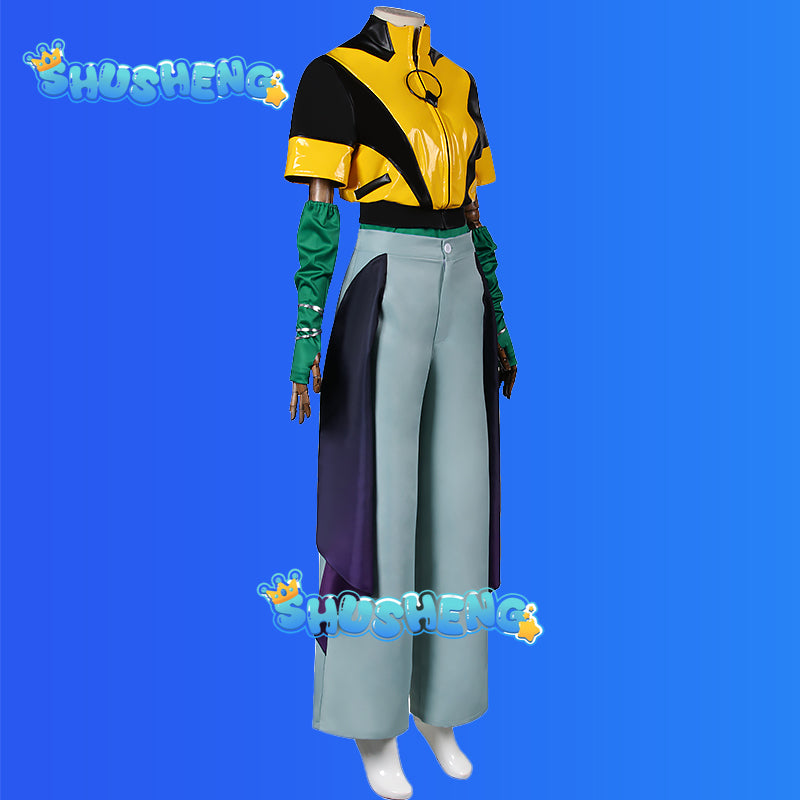 Game LOL Heartsteel Aphelios Alune Cosplay Costume Full Set Shoes Wig Uniform Outfits Aphelios Alune Heart Steel Cosplay Suits