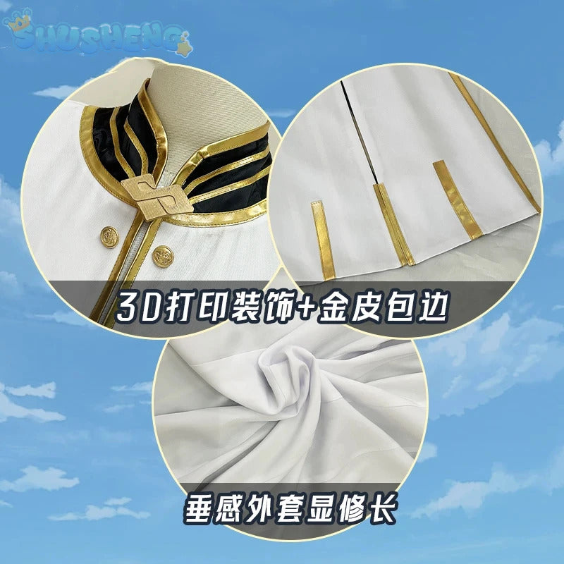 Regulus Corneas Cosplay Anime Re:zero Costume Fashionable and Handsome Set and Accessories Halloween Carnival Woman Men Uniform