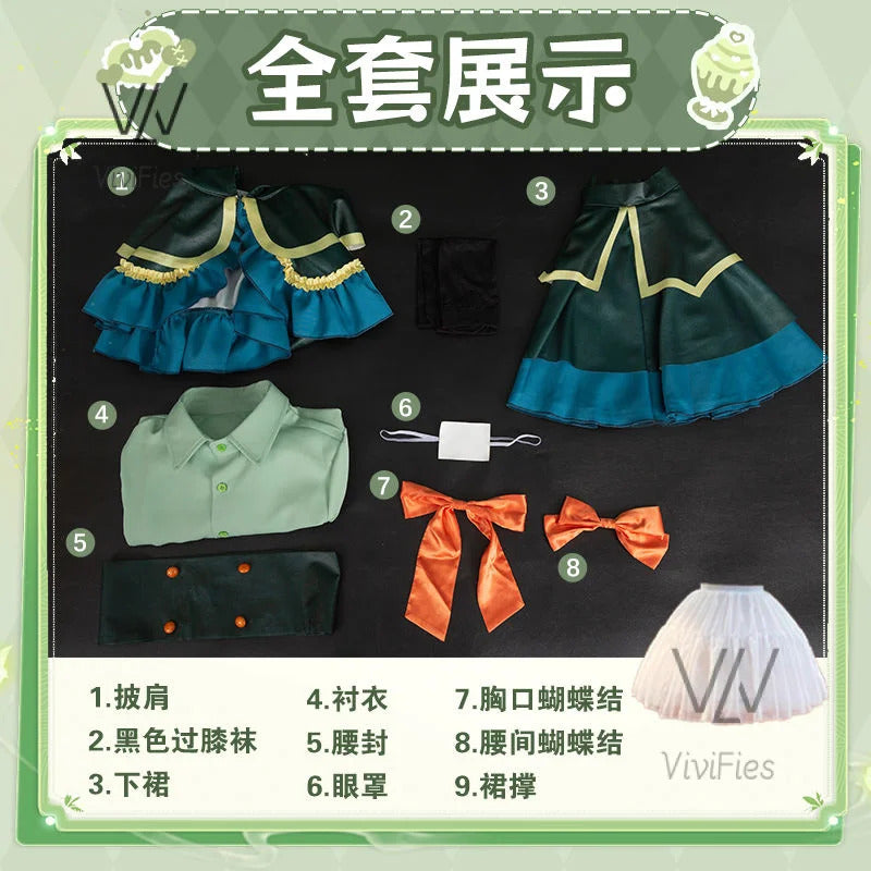 Anime Love Chunibyo other delusions Takanashi Rikka deomori Sanae cosplay costume wig adult woman skirts uniform suit Halloween