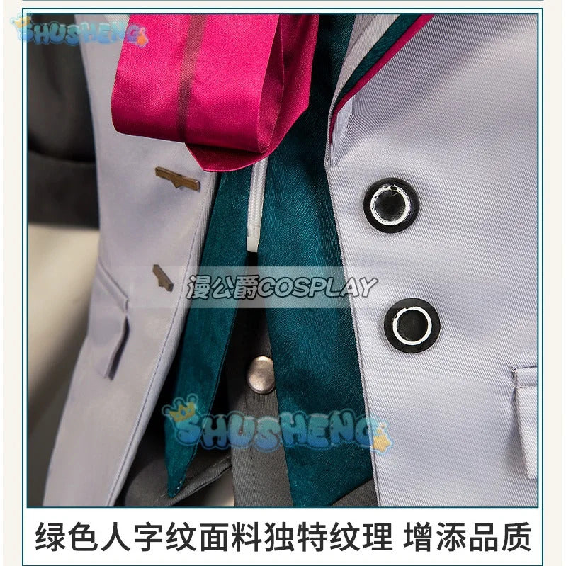 Gallagher Cosplay Game Honkai: Star Rail Costume Fashion Handsome Uniform Suit Halloween Carnival Party Outfit Men XS-3XL