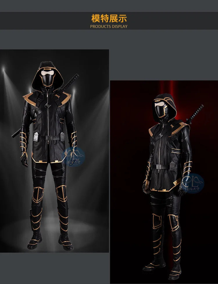 Superhero Hawkeye Cosplay Ronin Costume Shoes masks Thanos Outfits Hoodie Luxious Uniforms Party Carnival for Adult Men Any Size