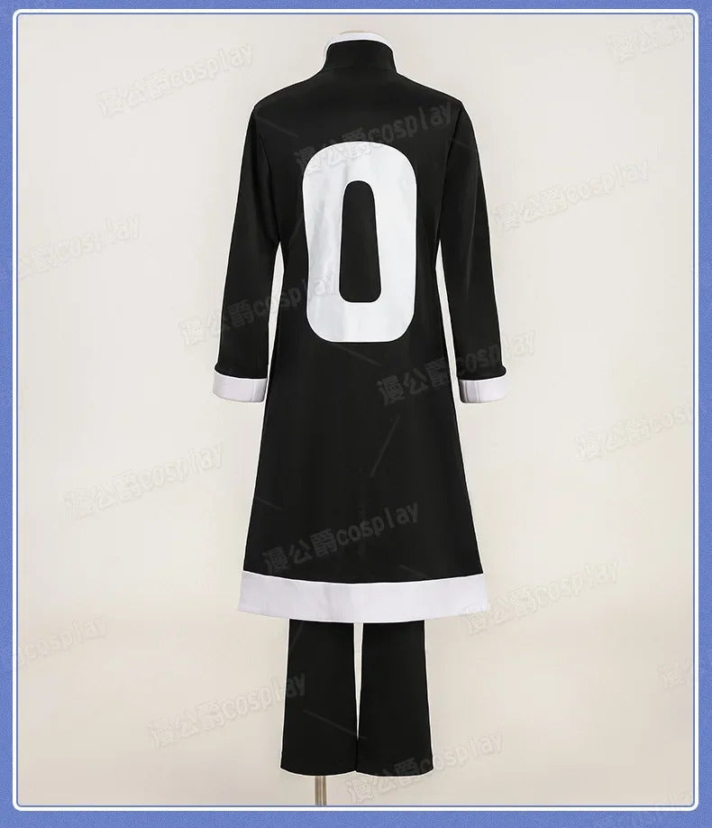 Anime Tougen Anki Shiki Ichinose Cosplay Costume Rasetsu Uniform Black White Coat Jin Kougasaki Rasetsu Academy for Women Men