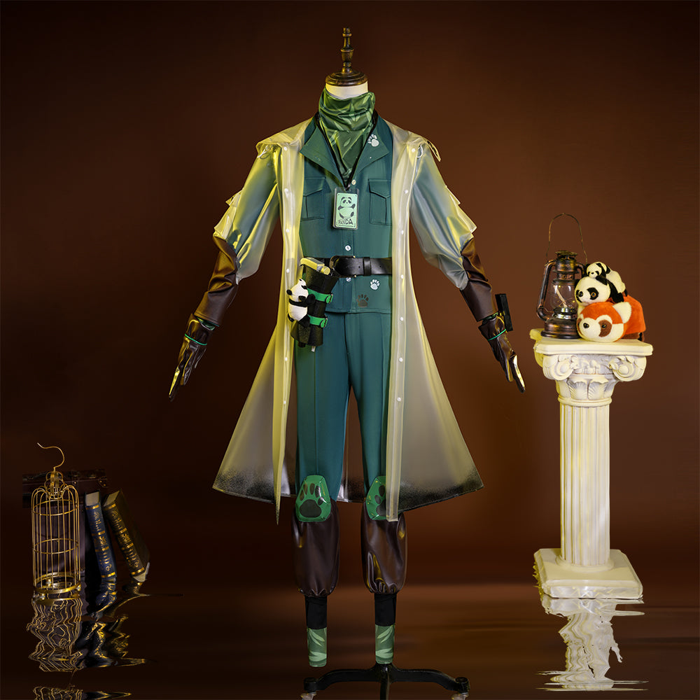 Grave Keeper Cosplay Game Identity V Andrew Kreiss Home Designer Uniform Wig Set Halloween Party Role Play Outfit for Man