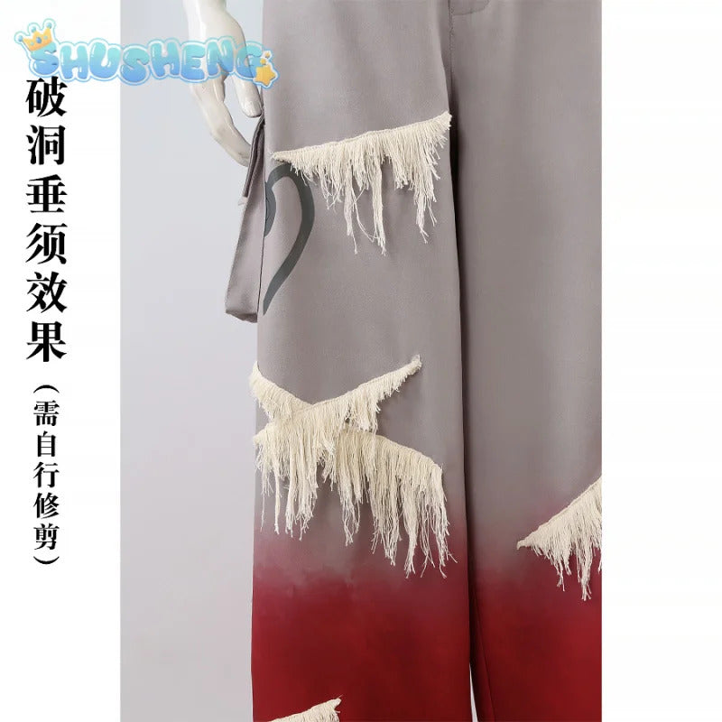 Alien stage till Cosplay r7 round7 Costume New Fashion Men Women Tank Top Pants Necklace Belt Set Party Carnival Fashion Uniform