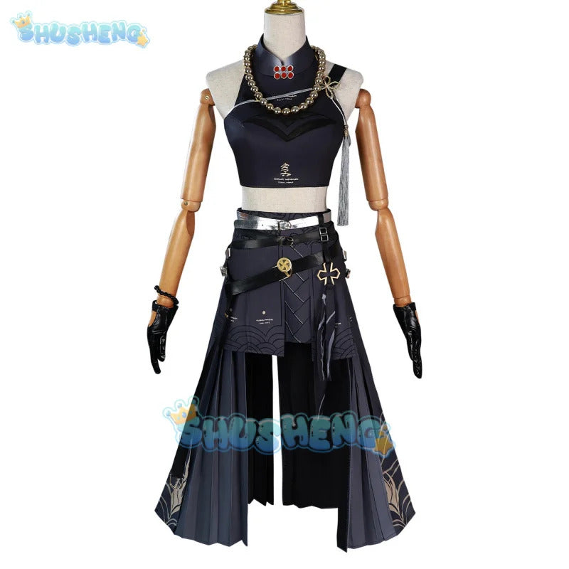 Wuthering Waves Sanhua Cospaly Costume Uniform Halloween Carnival Party Christmas Play Role Clothes Clothing for Women