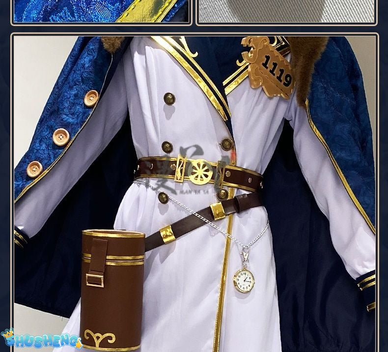 Identity V Andrew Kreiss Grave Keeper Conductor Game Suit Gorgeous Cosplay Costume Halloween Party Role Play Outfit
