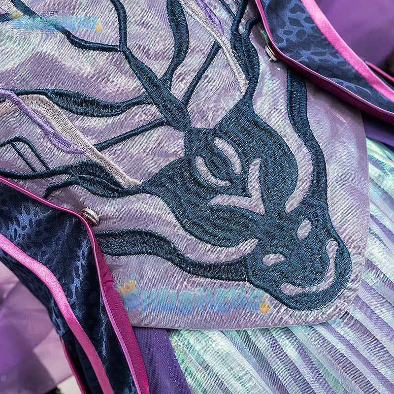 Movie Agatha Harkness Cosplay Agatha Cos All Along Costume New Elegant Dress Coat Shawl Accessories Set Christmas Party Full Set