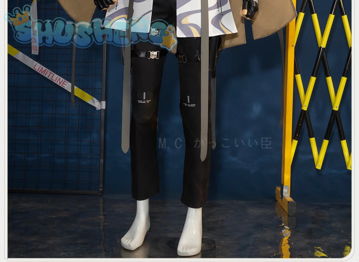 Wuthering Waves Aalto Intelligence Merchant Cosplay Costume Fashionable Handsome Accessories Props Halloween Party Men Uniform