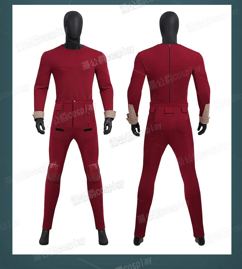 Movie Thunderbolts Red Guardian Cosplay Costume Uniform Halloween Carnival Party Christmas Play Role Clothes Clothing for Men