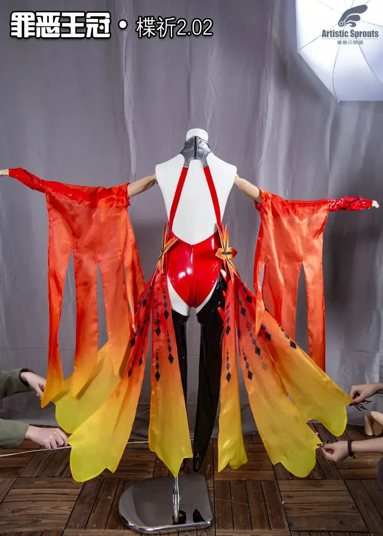 Inori Anime Cosplay Costume Guilty Crown Egoist Yuzuriha Cosplay Goldfish Red Sexy Jumpsuits Fighting Uniform Halloween For Suit