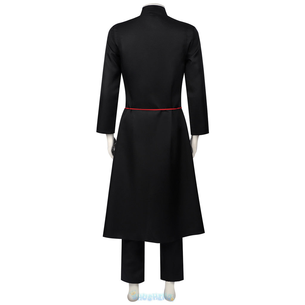 kpop cosplay Huntrix KPop Demon Hunters Sajaboys Cosplay Handsome Uniform Jinu Vampire Goth Punk Long Coat Korea Idol Halloween Suit