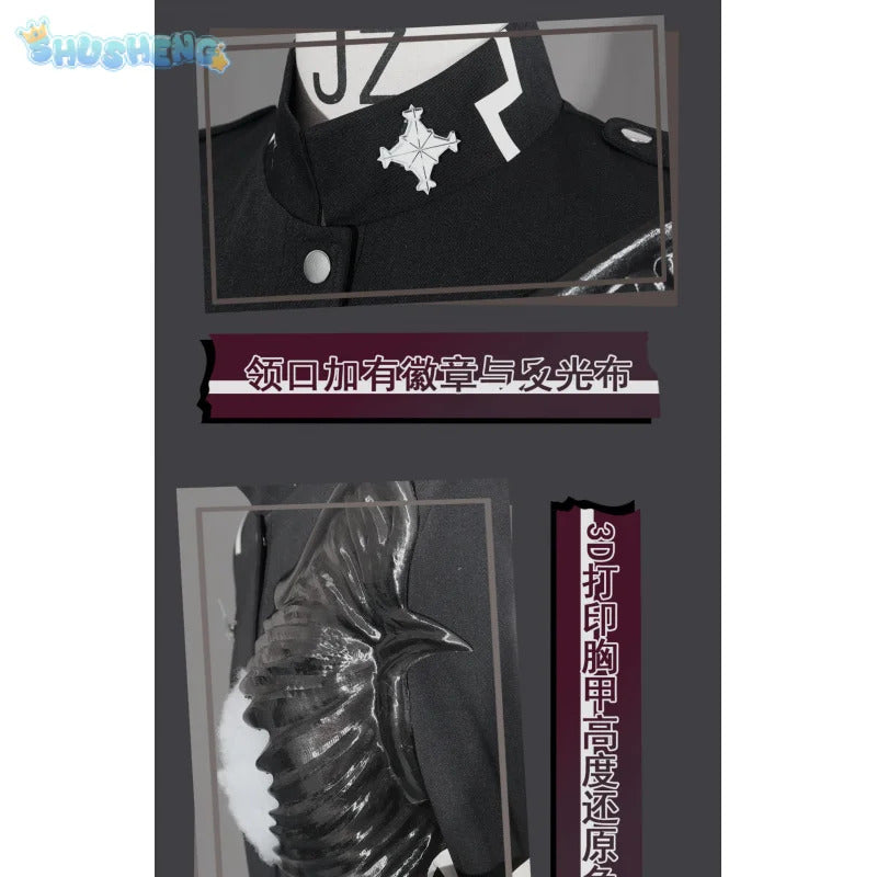 Sumino Takumi Cospaly The Hundred Line -Last Defense Academy- Costume Halloween jacket chest armor pants waist bag prop uniform