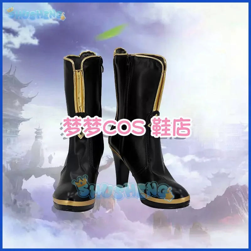 Game Wuthering Waves Baizhi Cosplay Shoes Adult Women Men Halloween Carniavl Party Props Custom Made