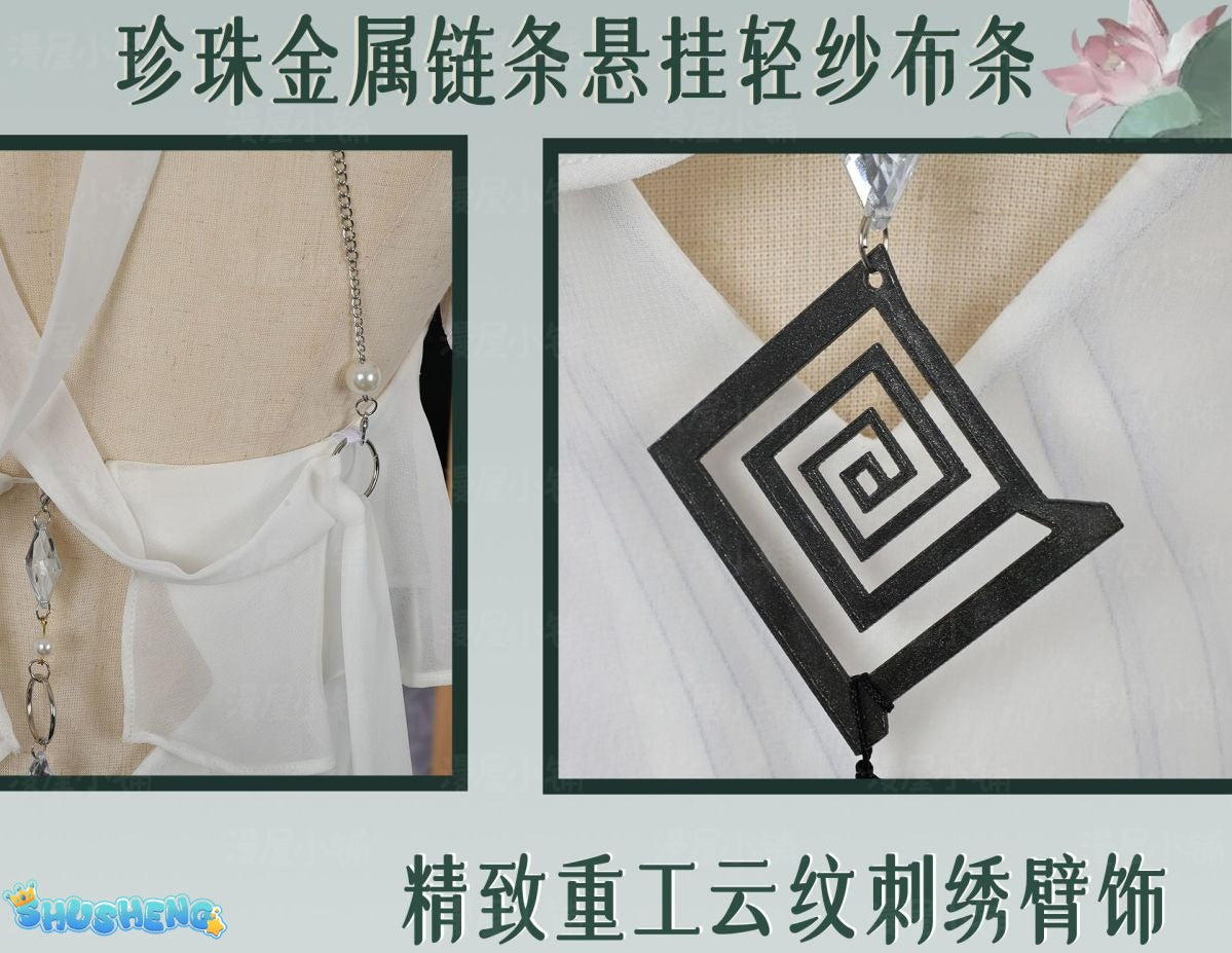 Naraka Bladepoint Viper Ning Cosplay Costume Cheongsam White Snake Role Play Halloween Carnival Uniform Anime Clothing