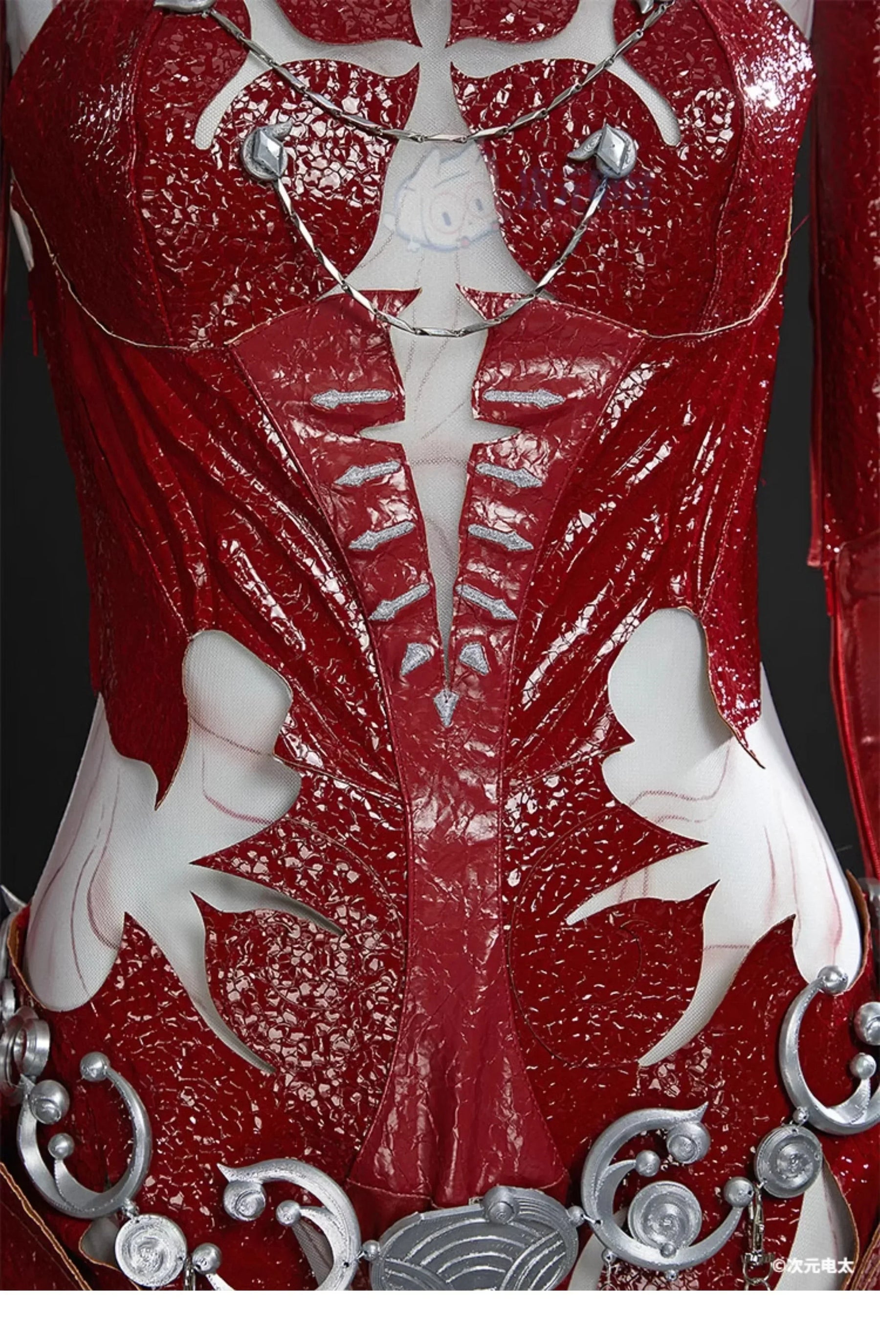 Orin The Red Baldur's Gate 3 Cosplay Costume Halloween party sexy leather blood red jumpsuit armor props wig uniform Woman set