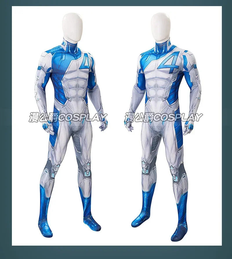Mister Fantastic Cosplay Costume Reed Richards Uniform Halloween Carnival Party Christmas Play Role Clothes Clothing for Men