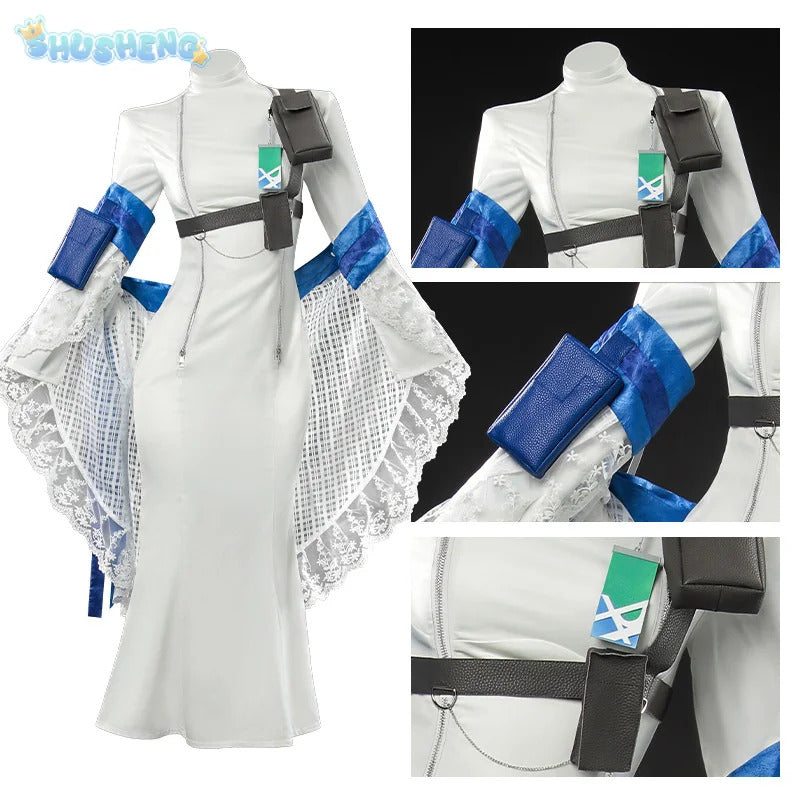 NIKKE:The Goddess of Victory Arkana Cosplay Costume Dress shawl shoulder strap ring prop set Halloween new elegant Woman uniform