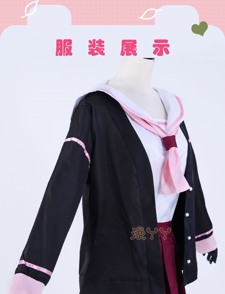 Blue Archive Shimoe Koharu Cosplay Costume Sailor Uniform Suit With Hat Wing Women Girl Halloween Party Outfit Headwear