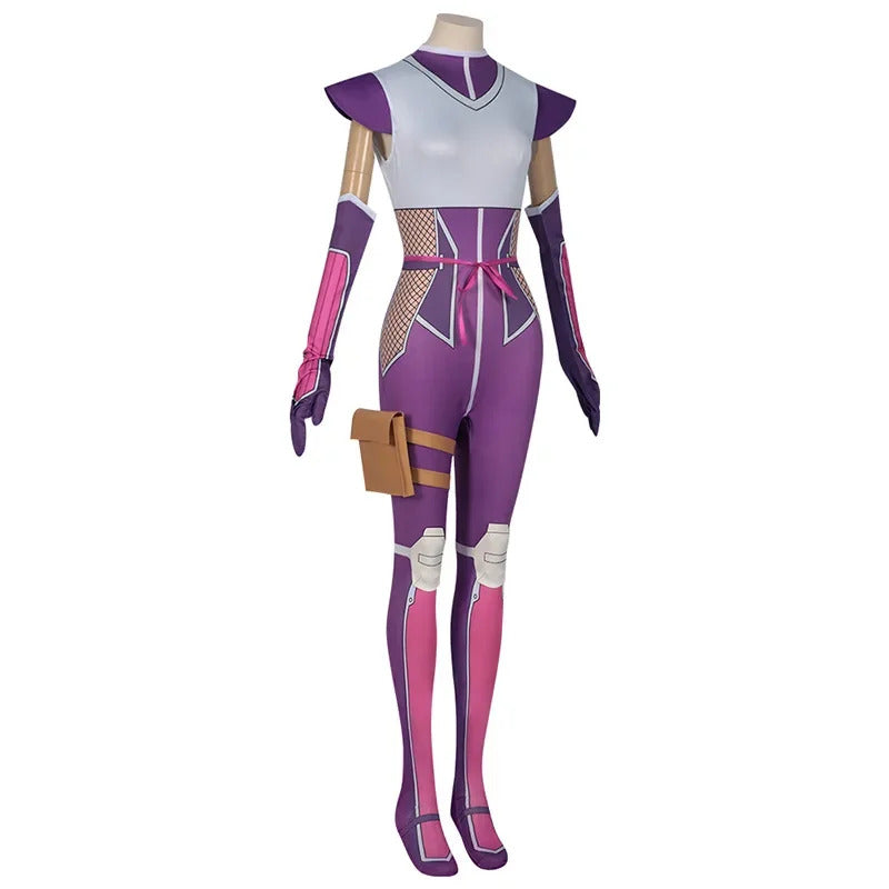 Momochi Ayame Cosplay Costume Jumpsuit Anime I'm Living with An Otaku NEET Kunoichi Headwear Halloween Party Women Girls Props