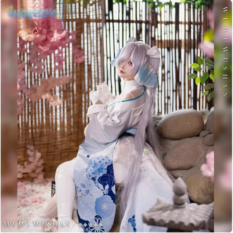 NIKKE:The Goddess of Victory Cinderella Cosplay Costume Halloween Party Elegant Kimono Dress Props Wig Gloves Woman New Uniform