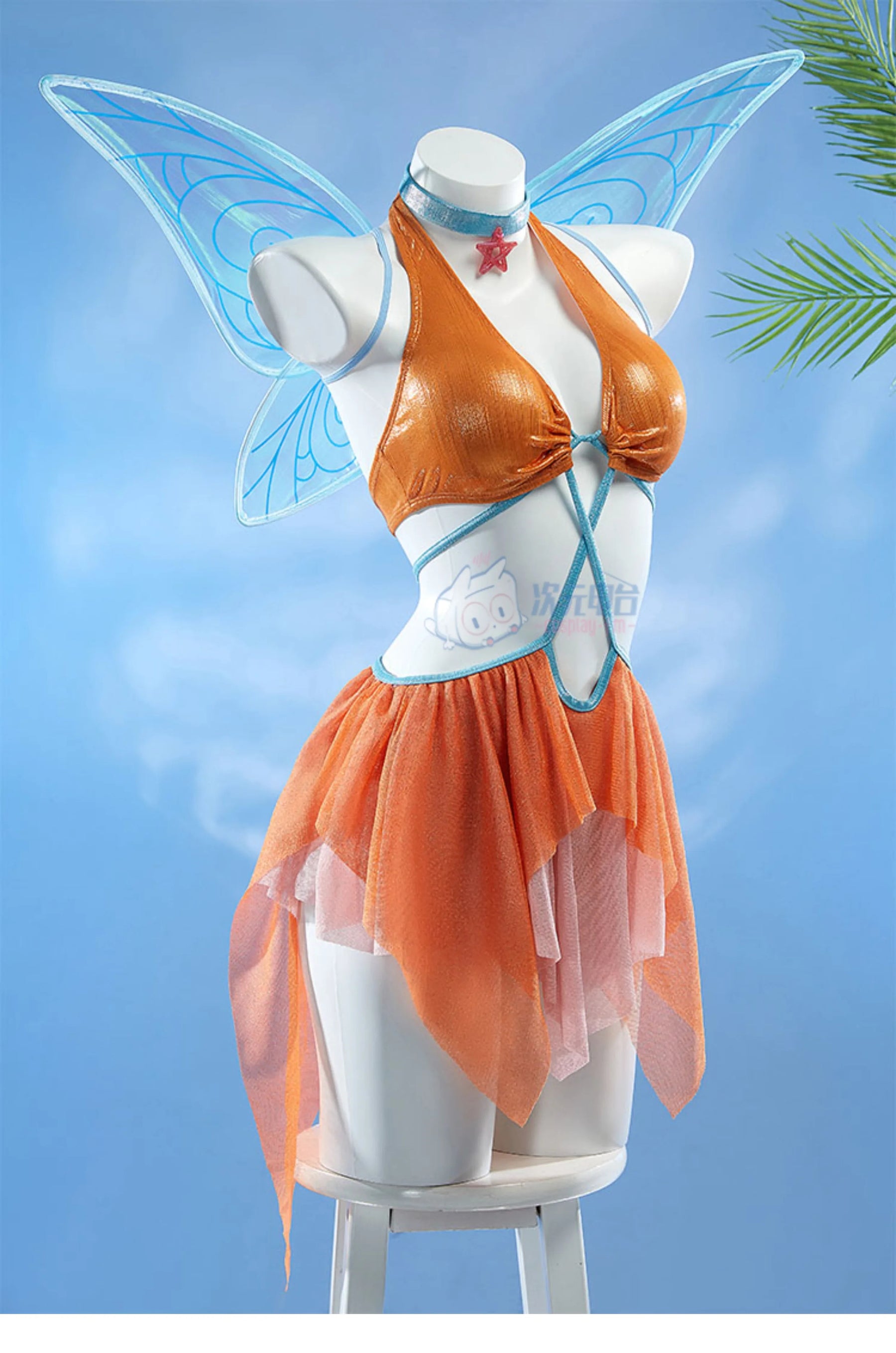 Movie Stella Cosplay Costume Halloween party sexy dress accessories prop set women beach sexy swimsuit Stella uniform