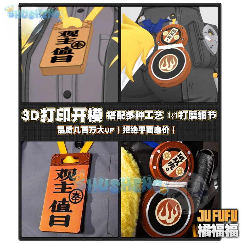 Zenless Zone Zero Ju Fufu Cosplay Costume Uniform Jacket Shorts Yunkui Summit Halloween Party for Women Girls Props