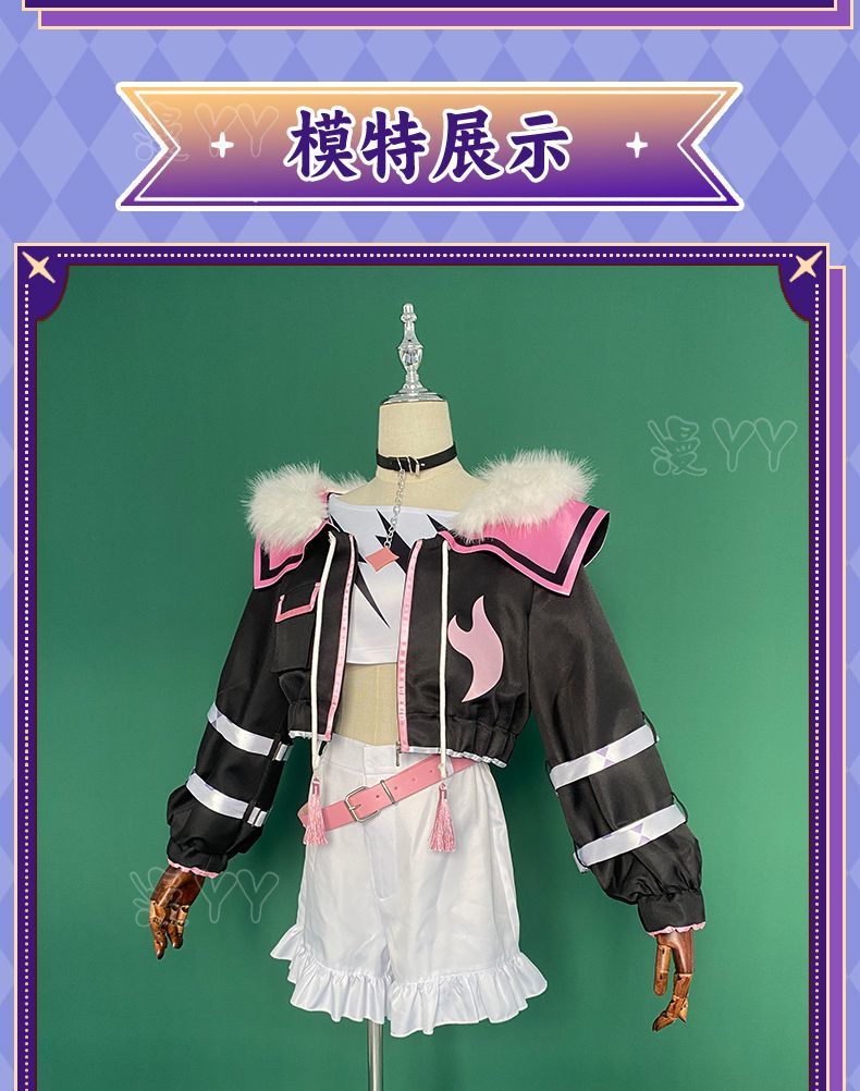 YouTuber VTuber Mococo Abyssgard Cosplay Costume Party Suit Top Skirts Halloween Uniform Anime Clothing Custom Made Shoes