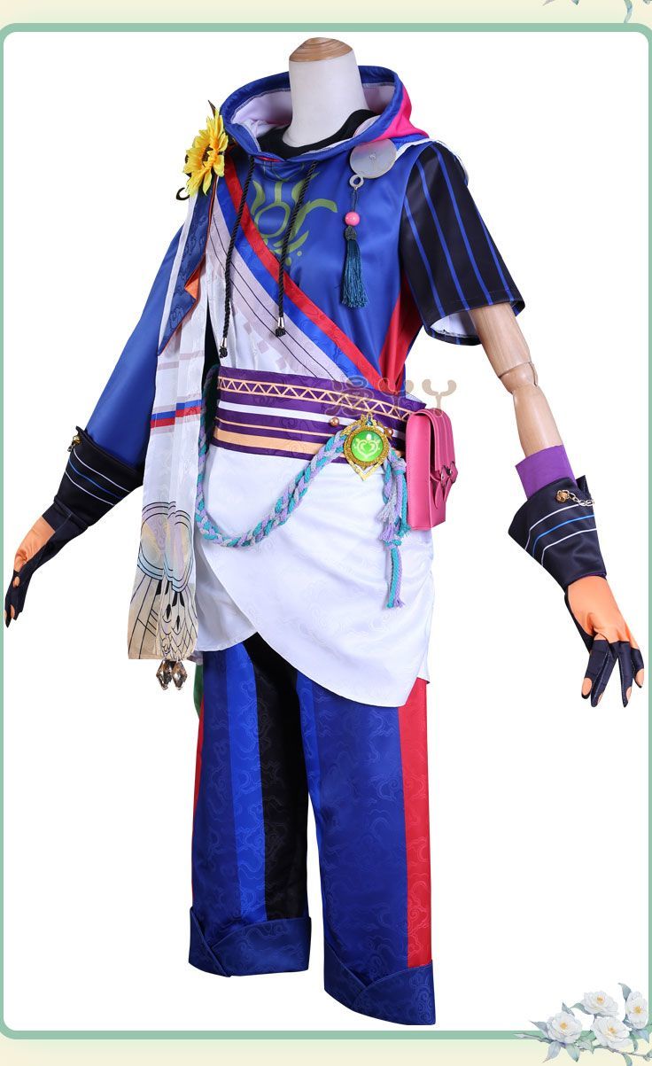Genshin Impact Tighnari Cosplay Costume Wig Hair Shoes Gen Tighnari Tail Shin Costumes with Ears Cosplay Accessories Women Men Suit