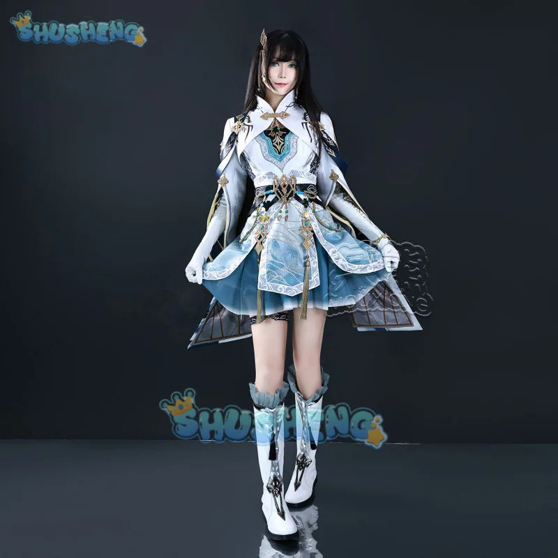 Shusheng Love And Deepspace Heroine LiuYunWanFeng Game Suit Gorgeous Dress Uniform Cosplay Costume Halloween Party Outfit Women