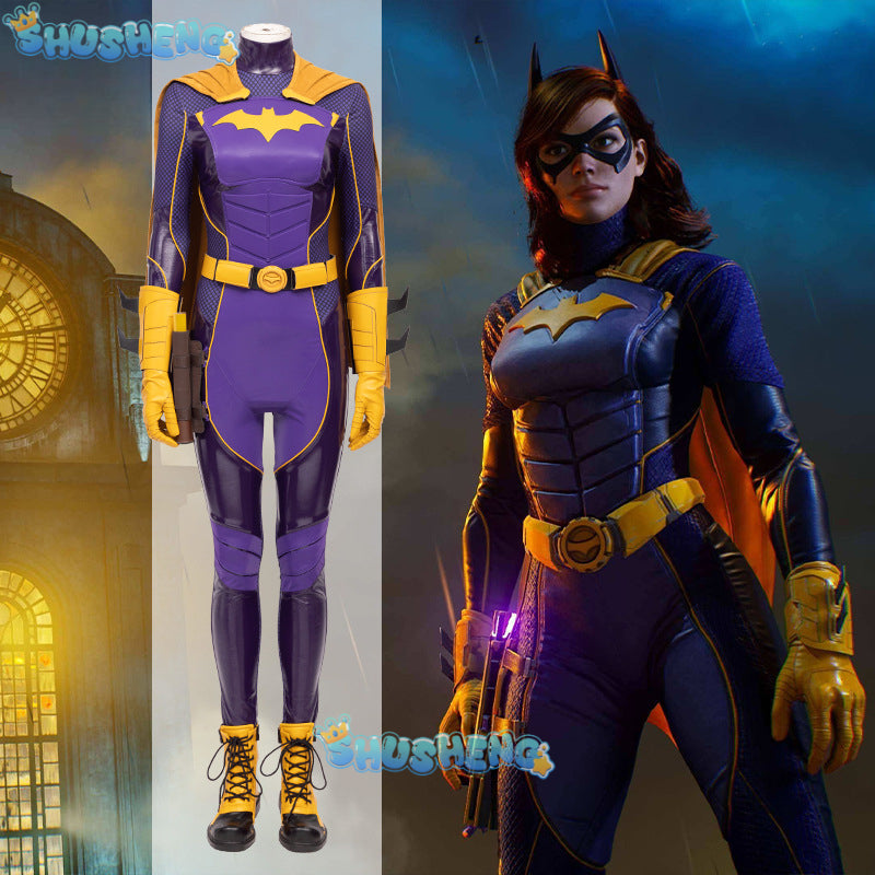 Game Gotham Knights Batgirl Cosplay Costumes Woman Superhero Zentai Suit Halloween Bodysuit Adults Outfit Jumpsuit