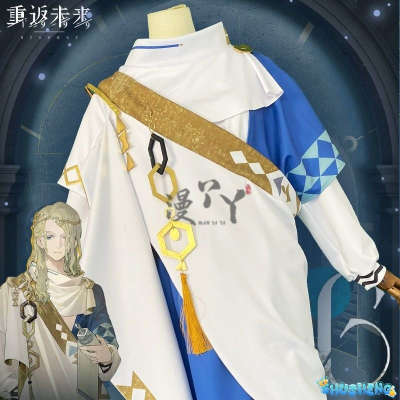 Six Cosplay Anime Reverse:1999 Cosplay Costume Prisoner 6 Dress 37 Cosplay DRESSES Cloak Headwear Uniform Set for Woman Man